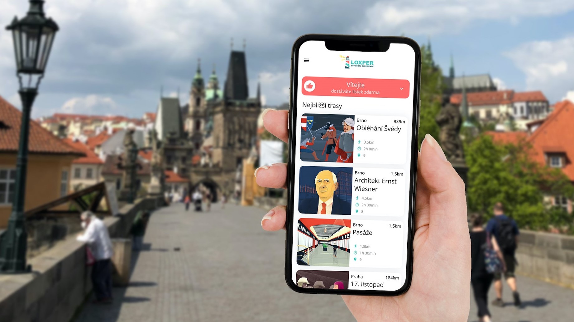 Česká aplikace Loxper odhaluje historii a zajímavá místa v naší vlasti